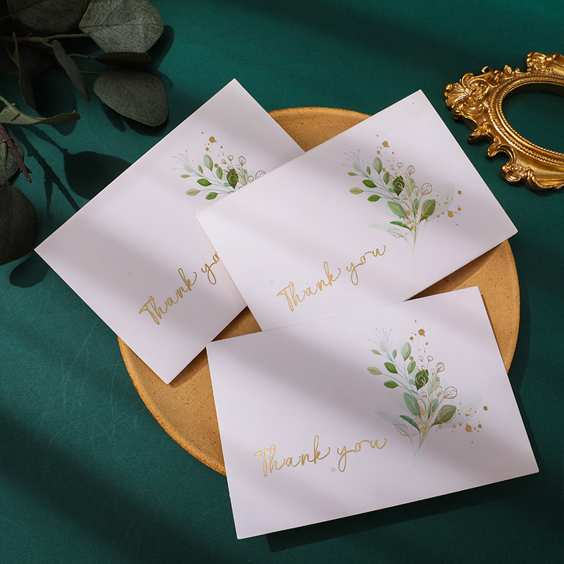Picture of Teacher's Day greeting card watercolor grateful gilding Christmas thank card Amazon Supply gift card with envelope