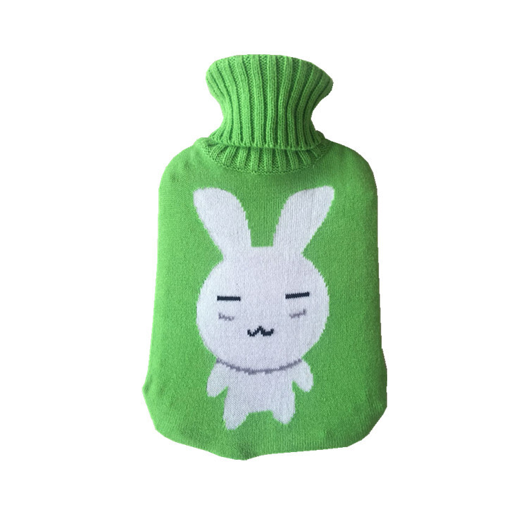 Picture of 2000ml hot water bag knitted cover large cloth cover water-filled hot water bag flannel bag super soft knitted insulation