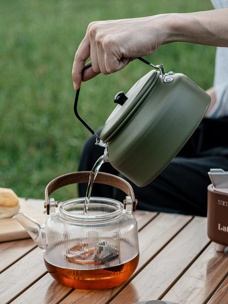 Picture of Cross-border Outdoor Kettle for Camping and Camping Travel Field Kettle Portable Tea Light Outdoor Kettle