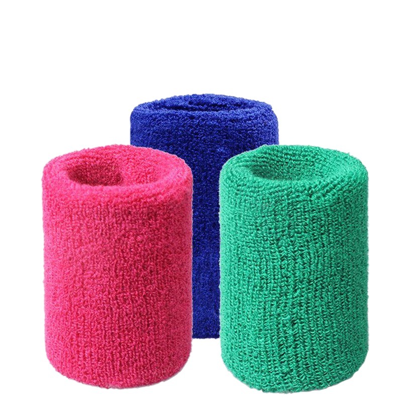 Towel wrist sports sweat-absorbent polyester cotton basketball badminton wrist manufacturers can logo wholesale 10cm long