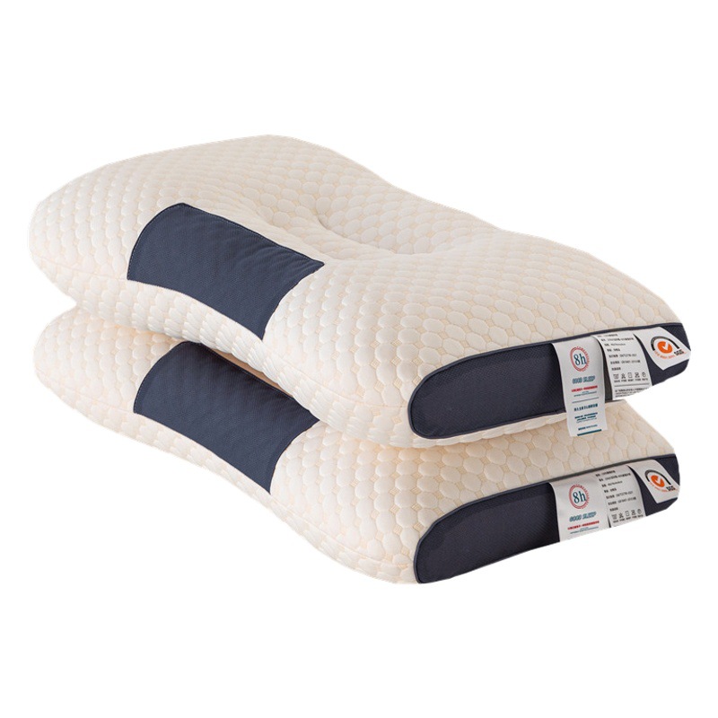 Cross-Border Cervical Pillow, Rectangular Neck Protection Massage Pillow, Collapsible Knitted Cotton Pillow Core, Adult Pair, In-Stock for Dormitory Use，present