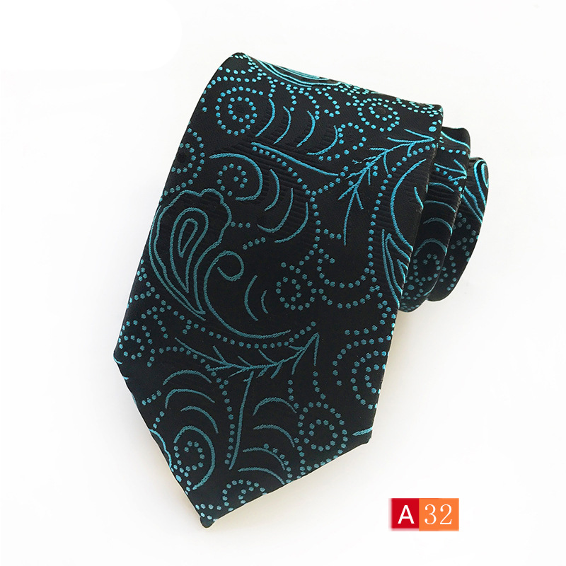 Picture of Source Factory Hot Jacquard Fabric Tie Men's Dress Business Suit Accessories Tie Wholesale