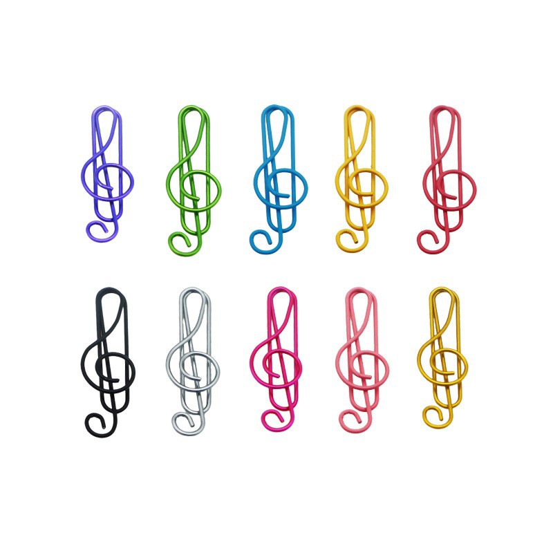 Picture of Amazon's Best-Selling Colorful Musical Note Paper Clips, Cartoon Bookmarks for Students, Creative Office Paper Clips