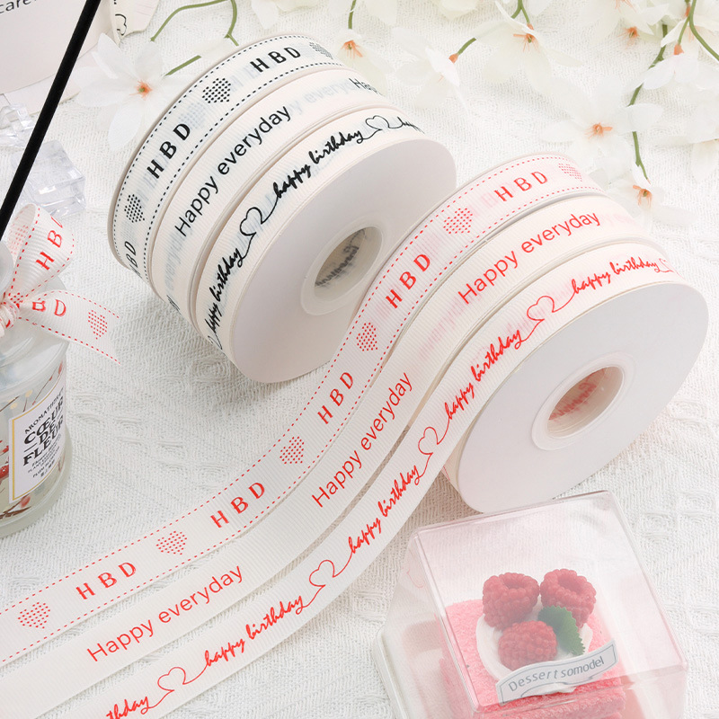 Hua Xi Manster English with Thread High Density Flower Packaging with Flower Shop bouquet diy ribbon ribbon wholesale