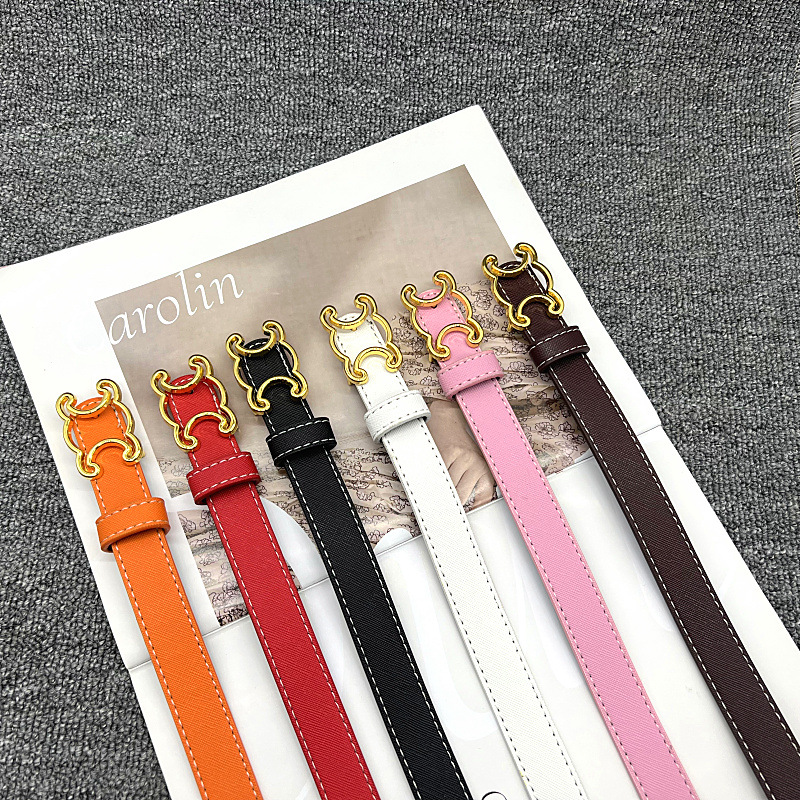 Manufacturer PU leather thin belt female 2023 new decorative suit skirt thin waist belt Black with jeans belt
