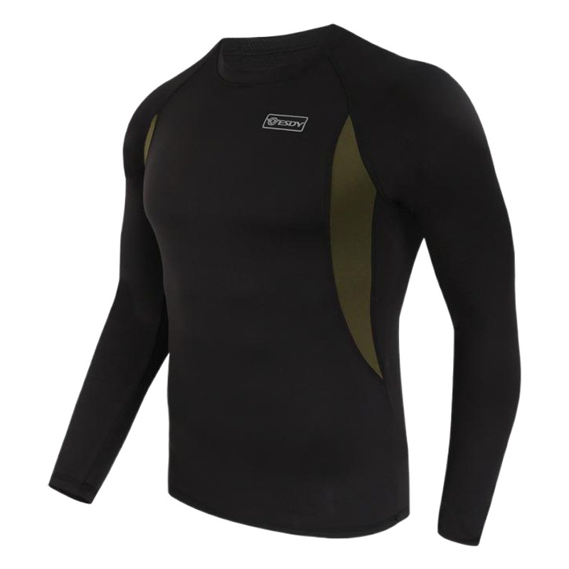 Esdy Outdoor Sports Thermal Underwear Tight Fleece Suit Elastic Physical Fitness Suit Sweat-Wicking Men's Camouflage