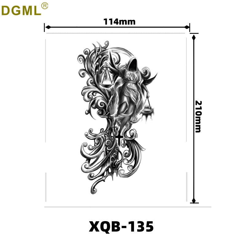 Picture of Children's cartoon flower arm sticker half arm full arm pink pig funny cross-border Henna creative color tattoo sticker wholesale