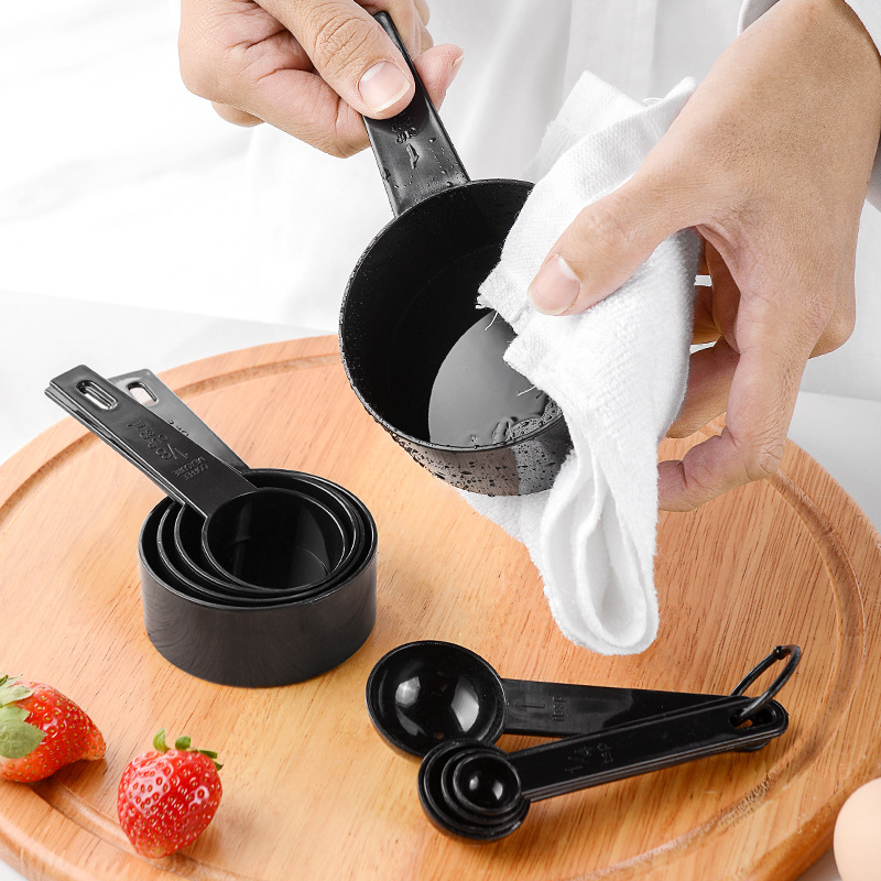 Picture of Manufacturer Wholesale High-Quality Plastic Handle Baking Measuring Cup Measuring Spoon Set 10-Piece Plastic Measuring Spoon Baking Tools