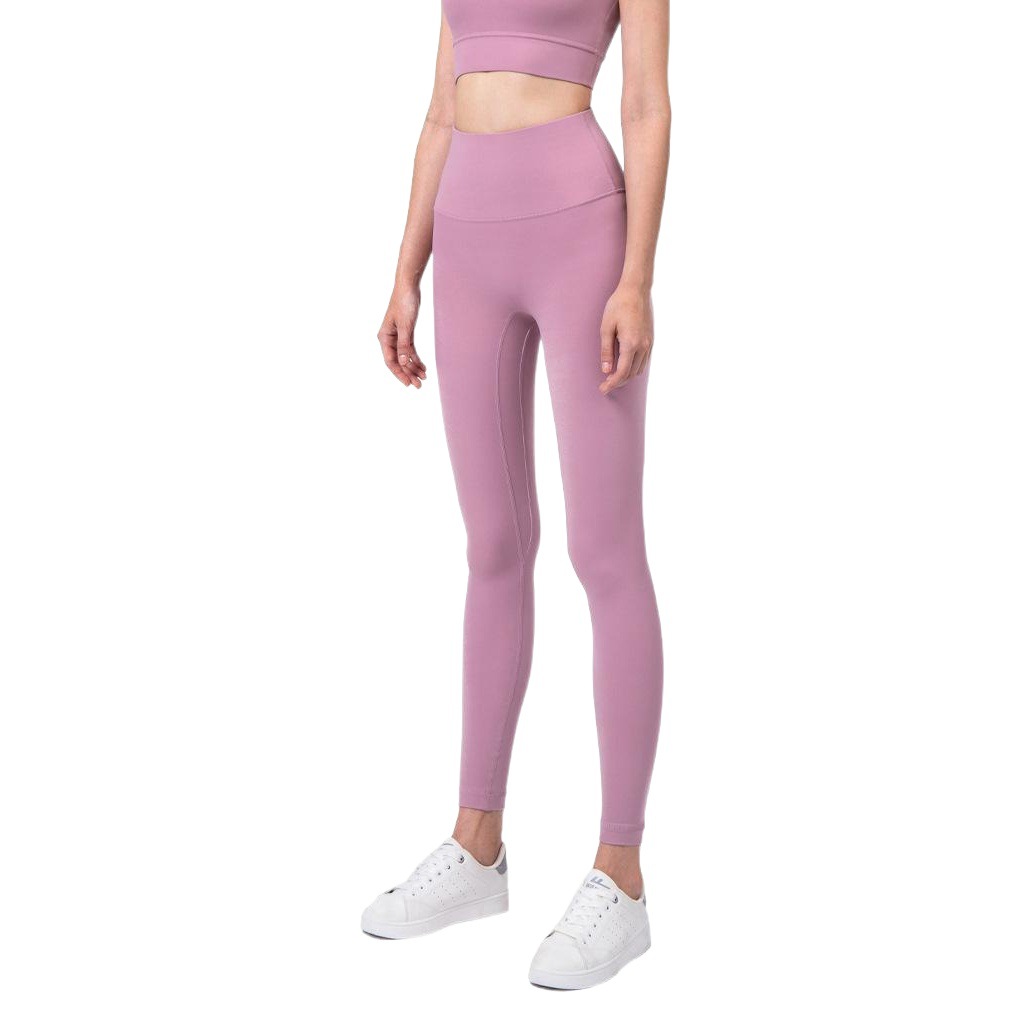 One-Piece High-Waisted Peach Butt Sports Leggings, No Awkward Lines, Fitness Pants, Naked-Feel, Anti-Roll Yoga Pants, Seamless