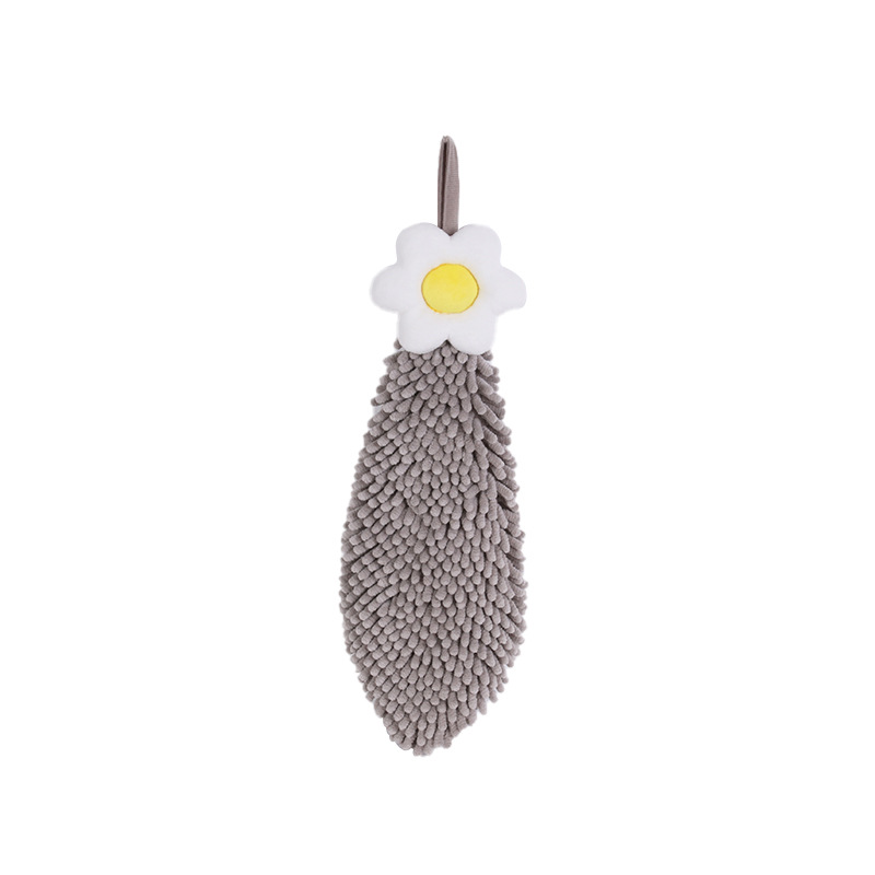 Picture of Egg flower hanging chenille towel leisure house household children's creative hand towel wholesale