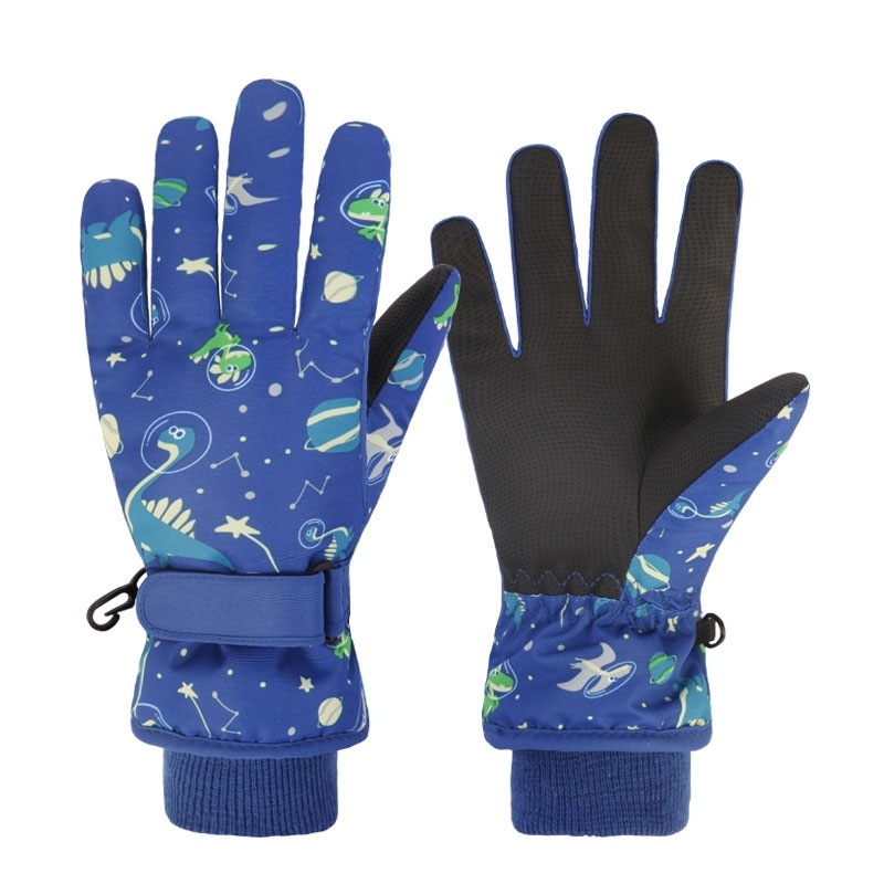 Picture of Friendship-children's ski gloves boys winter velvet padded warm waterproof cute cartoon students cycling