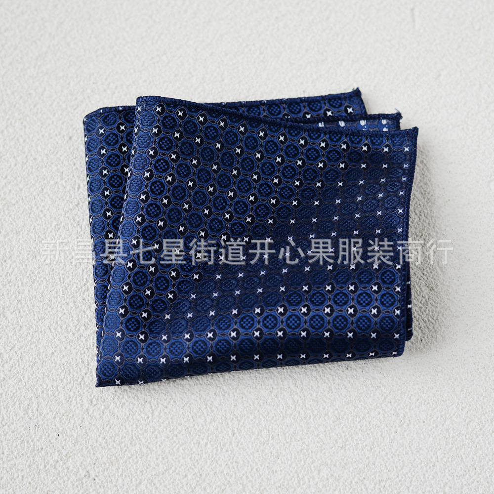 Picture of Men's suit small square scarf factory wholesale fashion polyester fashion accessories vintage embroidery pattern pocket towel men's clothing