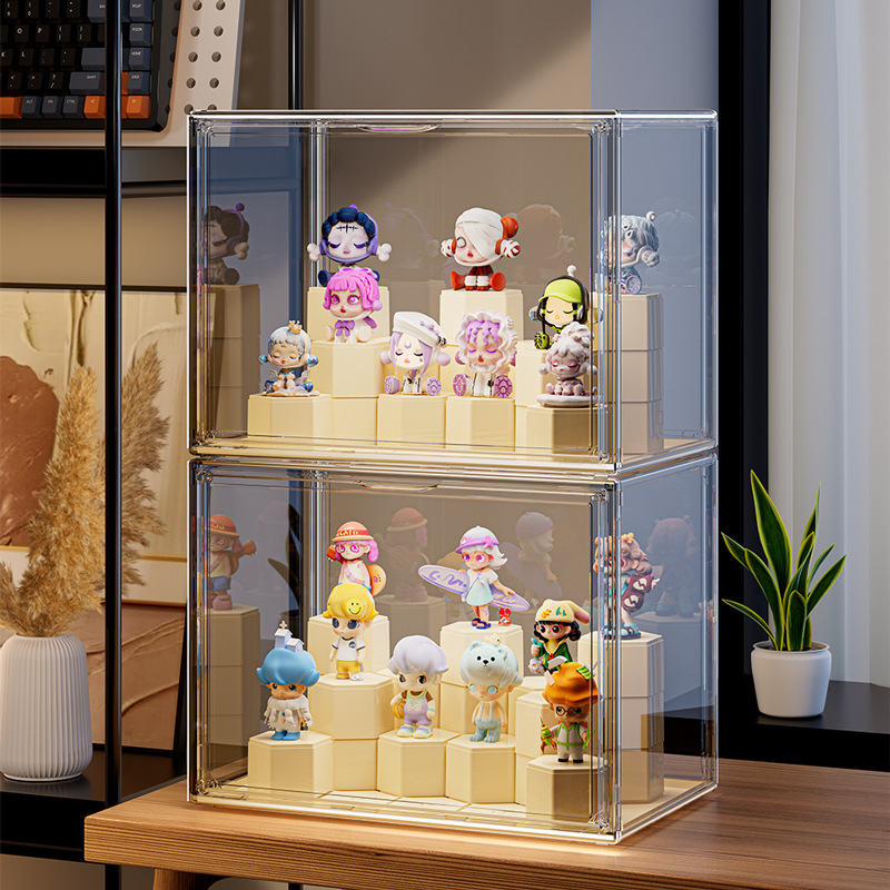 Blind Box Display Box Hand-Made Acrylic Storage Transparent Bubble Mart Display Cabinet Dust-Proof Box Toy Building Block Display