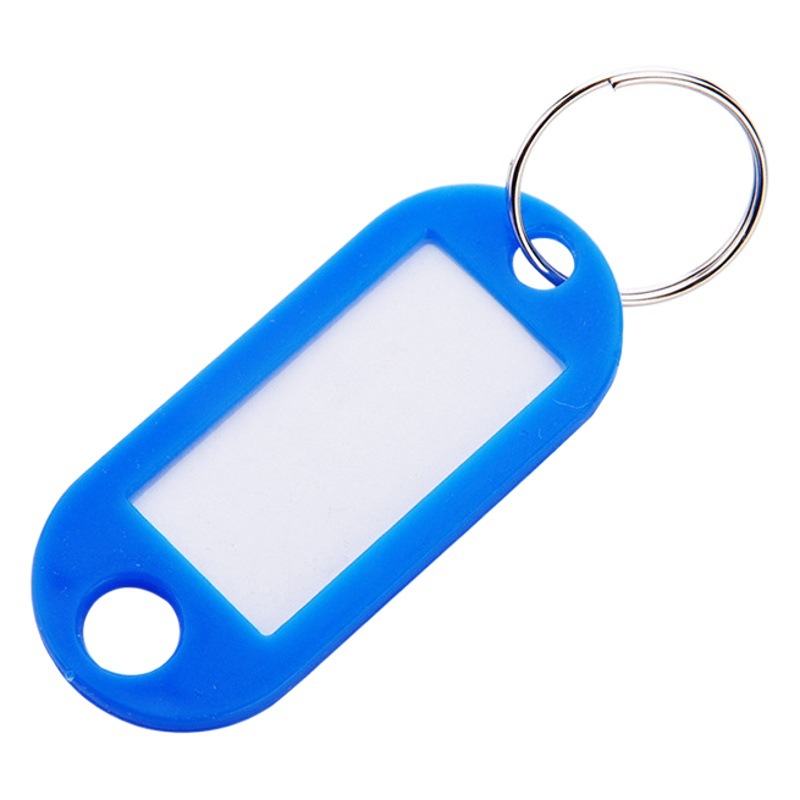 Key Tag Plastic Number Plate Color Keychain Luggage Tag Label Classification Can Be Marked Tag