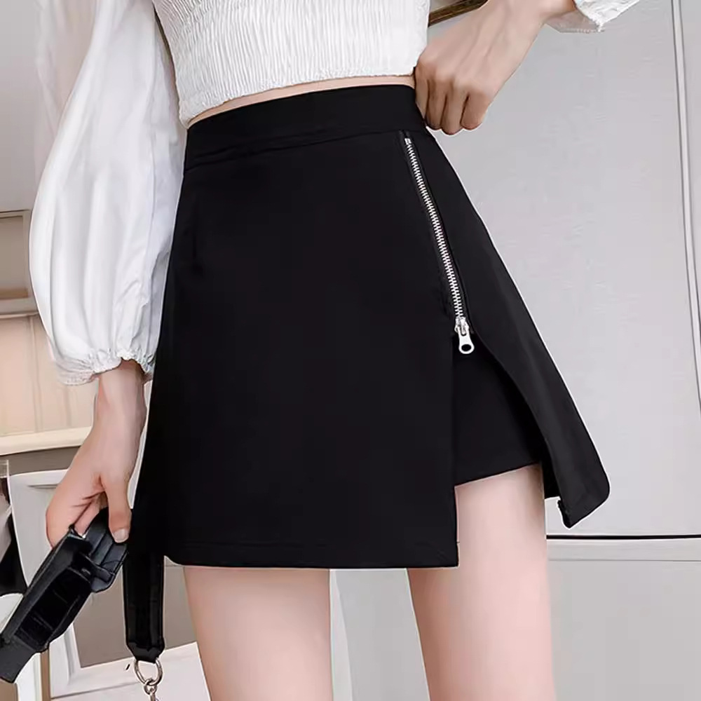 Summer Hot Girl High Waist Slimming Skirt Overskirt Skirt Women's Summer Design Sense Skirt Sexy Hip Skirt Anti-Light