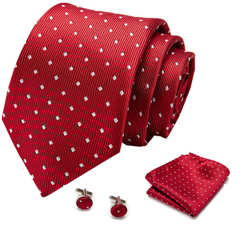 Picture of New Tie in Stock Cross-Border Hot Selling Tie Manufacturer Business Men's Formal Tie Set Ready-Made Fashion Accessories