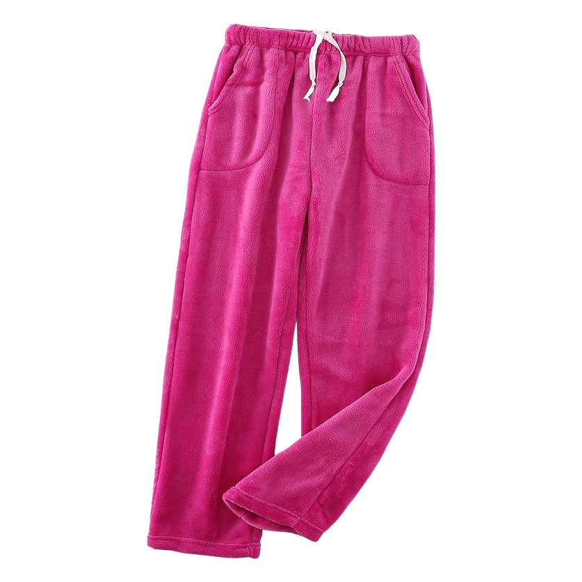 Women's Flannel Pajamas Pajamas plus size Can Wear Plush Coral Fleece Pants Home Clothes Single Thickened 100.00kg