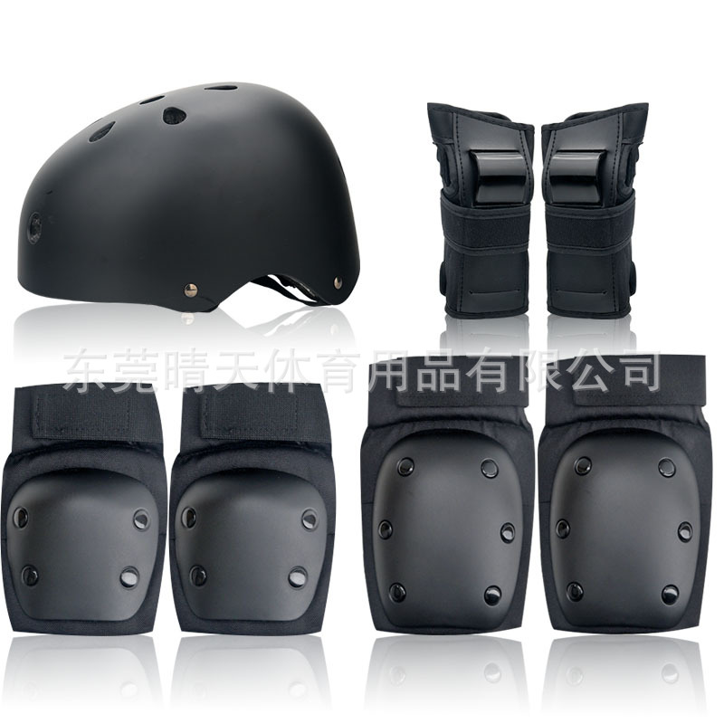 Skate shoes scooter riding adult children outdoor sports protective gear suit knee pad elbow palm helmet foreign trade