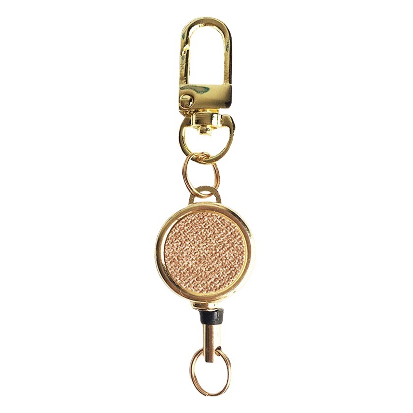 Liu Xiaoshu Stationery Badge Leather Easy-Pull Buckle Badge Telescopic Buckle Card Holder Lanyard Access Control Nurse Work Permit Customization