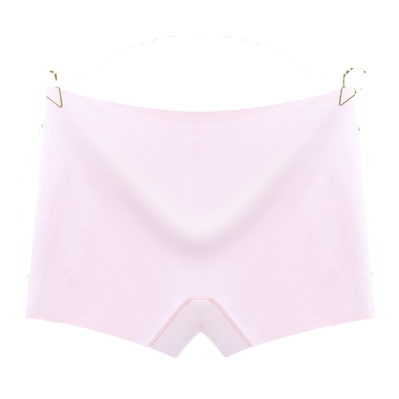 Popular One-Piece Seamless Safety Pants for Women, Anti-Exposure, Large Size, Mid-Waist, Boxer Briefs, Women's Boxer Briefs, Summer