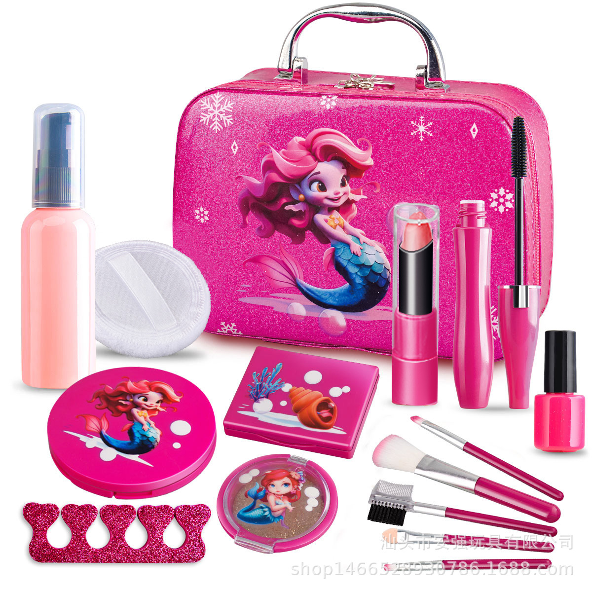 Picture of Cross-border cosmetics for Children girl dressing toys simulation play house princess makeup handbag bag set