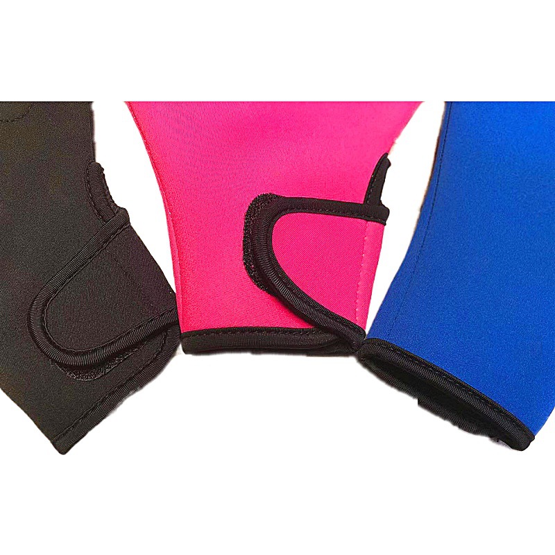 Picture of Blue/Black/Pink in stock Cross-border Swimming Duck Flipper Gloves Paddling Palm Set Floating Diving Gloves for Beginner to Increase Swimming Speed