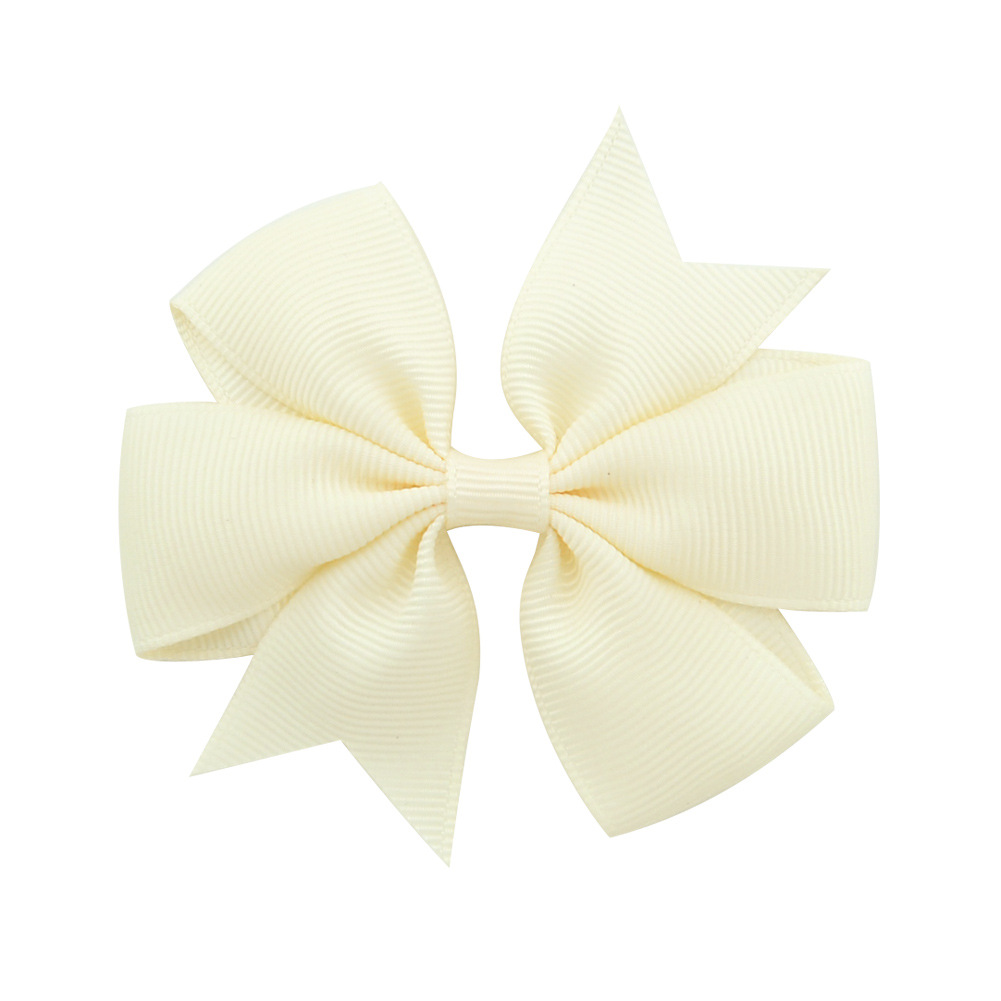 Picture of 53 Colors Amazon Hot Selling Six-Ear Pure Color Ribbed Fishtail Bow Hairpin Hair Accessories Kidsren's Headwear 564