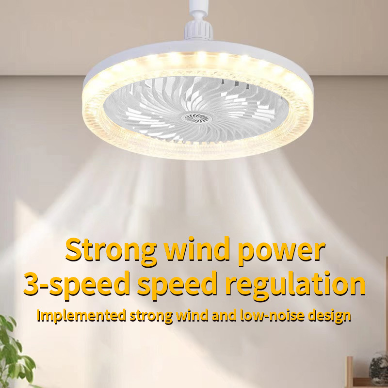 Picture of Cross-Border Popular Crystal Fan Lamp with Aroma Diffuser, Universal Head, Bedroom Ceiling Light, Smart Remote Control, E27 Screw Base, Led Light, Luxury Style
