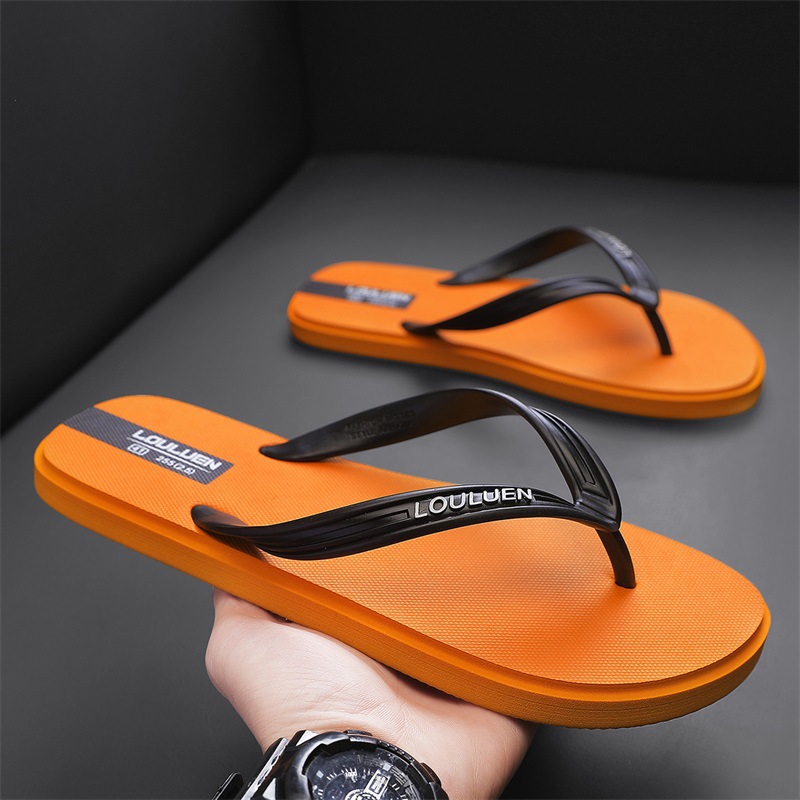 Lu Lu An New Summer Rubber Non-Slip Clip Sandals Men's Outdoor Leisure Slippers Outer Wear Men's Summer Batch