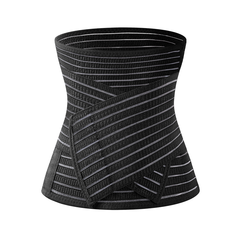 Picture of Bamboo charcoal fiber belly contracting girdle adjustable girdle reinforced postpartum belly contracting belt waist trainer body shaping