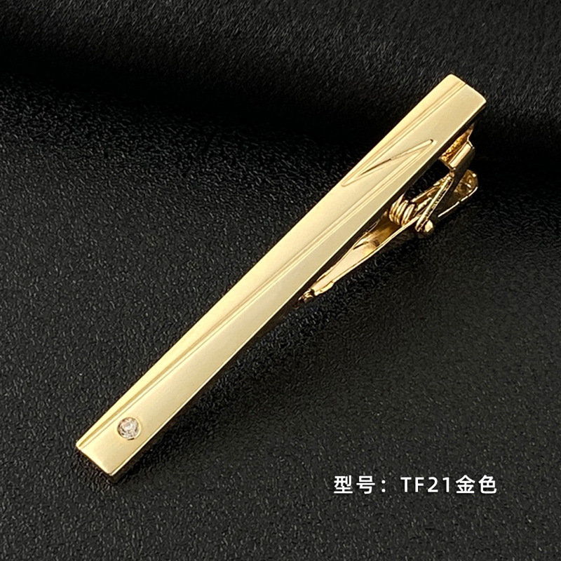 Picture of Men's Tie Clip Manufacturer Direct Sales Yiwu Cross-Border Business Metal Tie Clip Tieclips Bow Tie Business Style