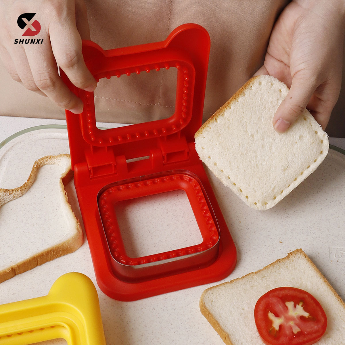 Stainless Steel Baking DIY Bread Cutting Sandwich Cutting Die Sandwich Bread Cutting Toast Cutting Embossed Baking Tool