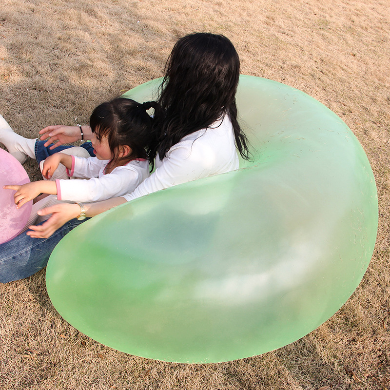 Picture of Hot-selling blowing ball bubble ball water filling transparent bubble ball TPR blowing balloon Pat ball big light ball