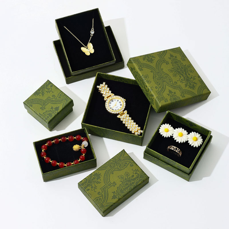 Small Jewelry Box, Ring Box, Jewelry Packaging Box, Lid and Base Necklace Box with Sponge, Gift Box in Stock, Fast Delivery