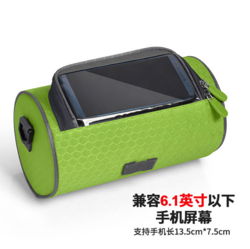 Picture of Mountain Bike Front Bag Waterproof Touch Screen Mobile Phone Bag Large Capacity Shoulder Crossbody Bicycle Bag Cycling Bag