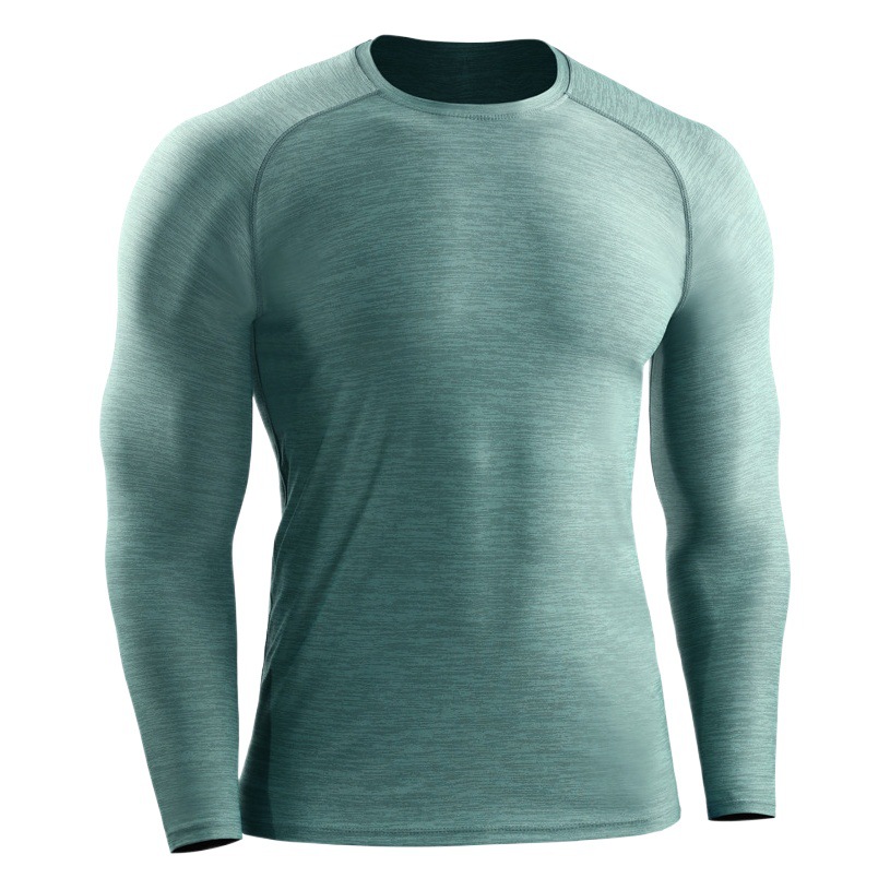 Autumn and Winter Quick-drying Sports Men's Long-sleeved Top Outdoor Running Fitness Clothes Slim Training Basketball Elastic Breathable T-shirt