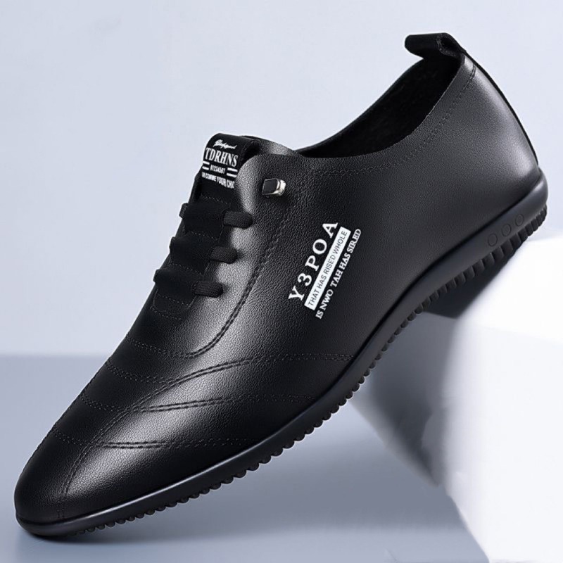 Men's Leather Shoes 25 Years New Breathable Soft Surface Soft Sole Casual Shoes Fashionable Versatile Non-Slip Wear-Resistant Leather Shoes