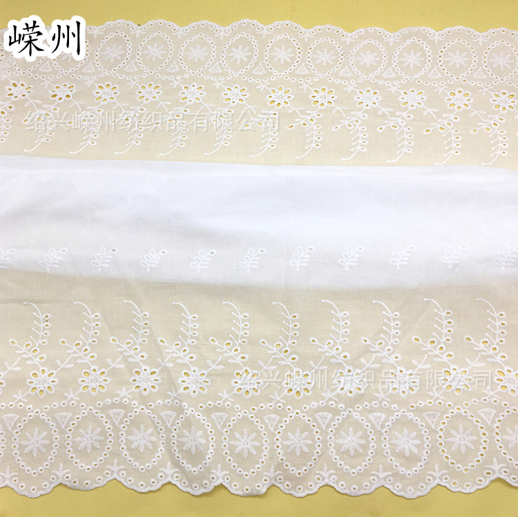 Cotton Embroidered Fabric Bilateral Positioning Children's Clothing Cut Out Punched Women's Evening Dress Dress Fabric