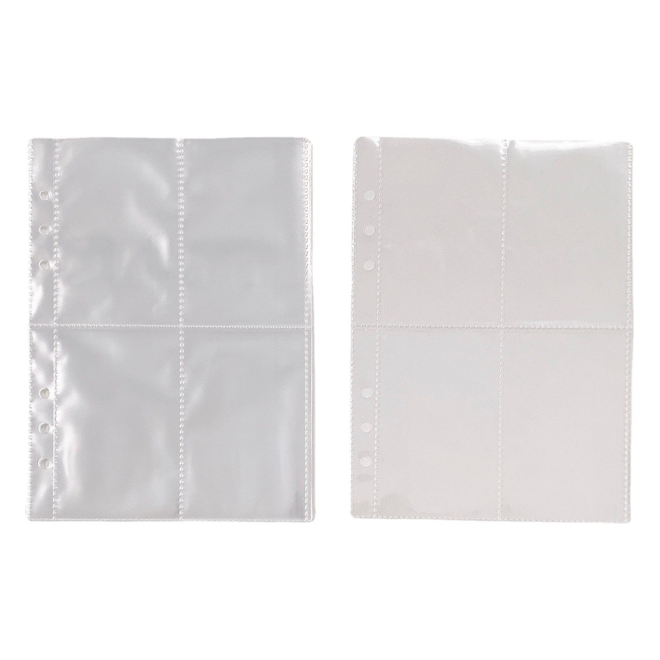 A5 transparent grid PP card bag hand account 5 inch Polaroid photo storage bag loose-leaf photo album inside page 6 hole core