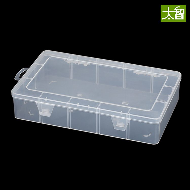 Picture of 212-1 single box parts box original plastic large box translucent storage box packaging box large with lid