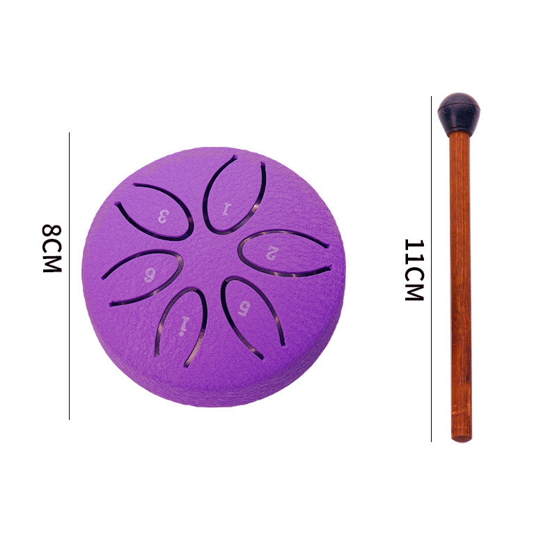 Picture of Wholesale Mini Metal Ethereal Drum 3-Inch 6-Tone Steel Tongue Drum Forget-Me-Not Drum Percussion Instrument Empty Drum Kidsren's Portable Musical Instrument
