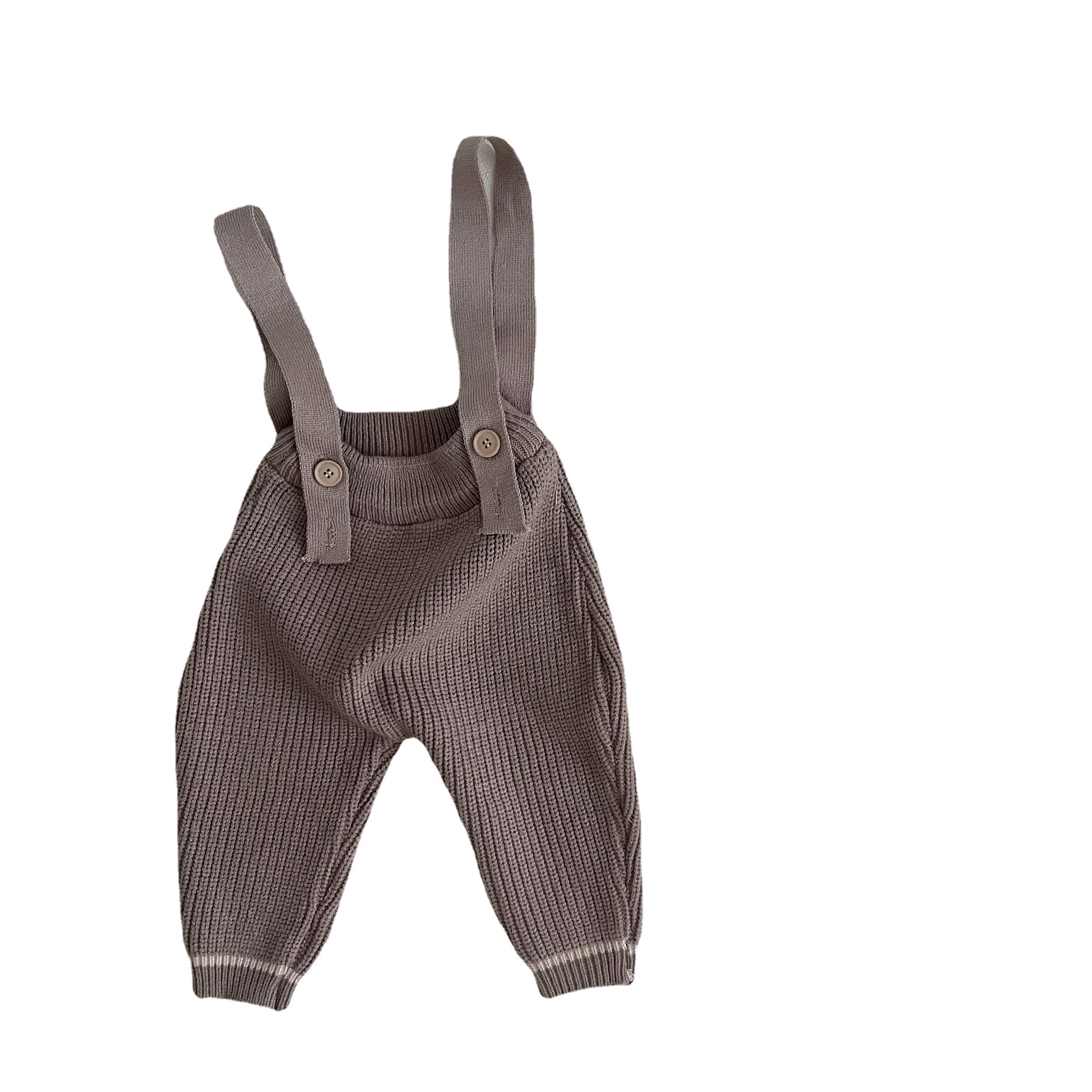 Picture of Children's Autumn and Winter Korean Style 2024 Baby Knitted Overalls Boys and Girls Sweater Overalls Western Style Overalls