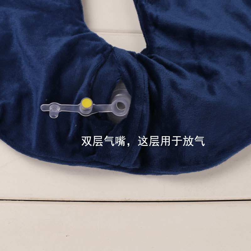 Picture of Wholesale Buckle U-shaped Pillow Inflatable Pillow U-shaped Inflatable Travel Sanbao Aircraft Travel Blowing Neck Pillow
