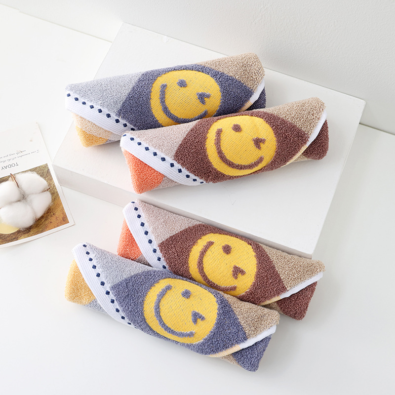 Picture of Cotton Hangable Small Square Household Hand Wipe Face Wipe Cotton Face Towel Soft Absorbent No Hair Drop Unisex