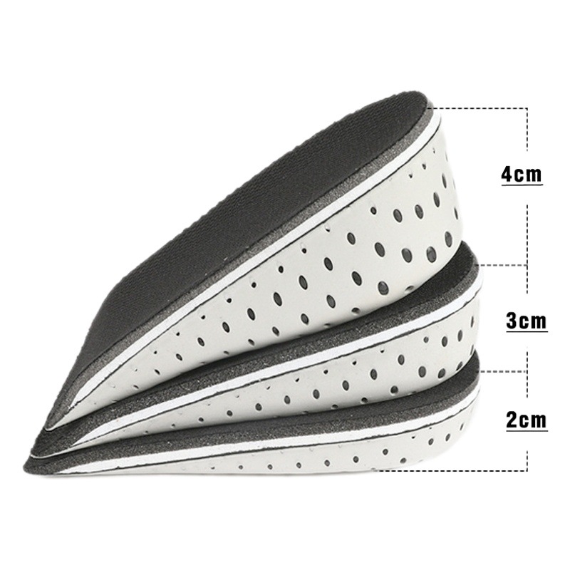 Eva Breathable Heightening Half-Cushion Insole for Men and Women, Comfortable Multi-Height Sports Invisible Inner Heightening Insole Half-Cushion