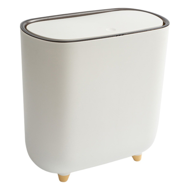 Household Gap Trash Bin Toilet Toilet Trash Bin Pressing Narrow Garbage Sorting Bucket Living Room Bedroom Trash Bin
