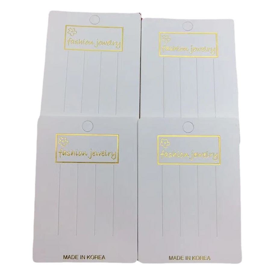 Universal clip hairband hairpin cardboard jewelry packaging card Korean version of gilding simple fashion spot wholesale