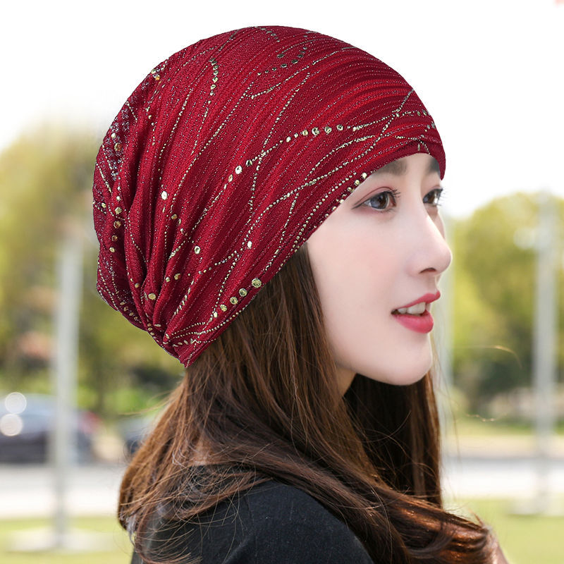 Confinement cap cotton breathable light headscarf cap summer nightcap air conditioning cap hat female spring and autumn thin lined toe cap