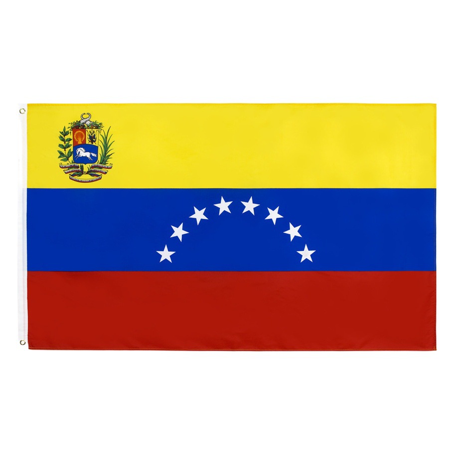90*150cm Venezuela flag in stock 3 * 5Ft polyester flag manufacturers Venezuela flag wholesale