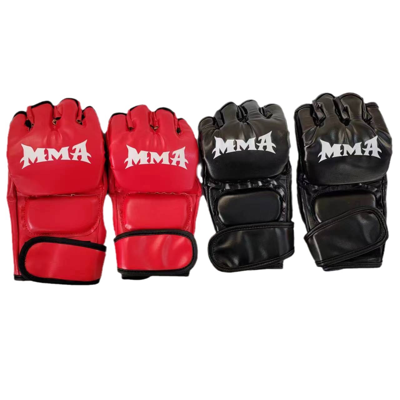 Picture of Adult Half-Finger Boxing Gloves, Sanda Muay Thai Gloves, Fighting Gloves for Men and Women, Adult Punching Bag Gloves, Trendy
